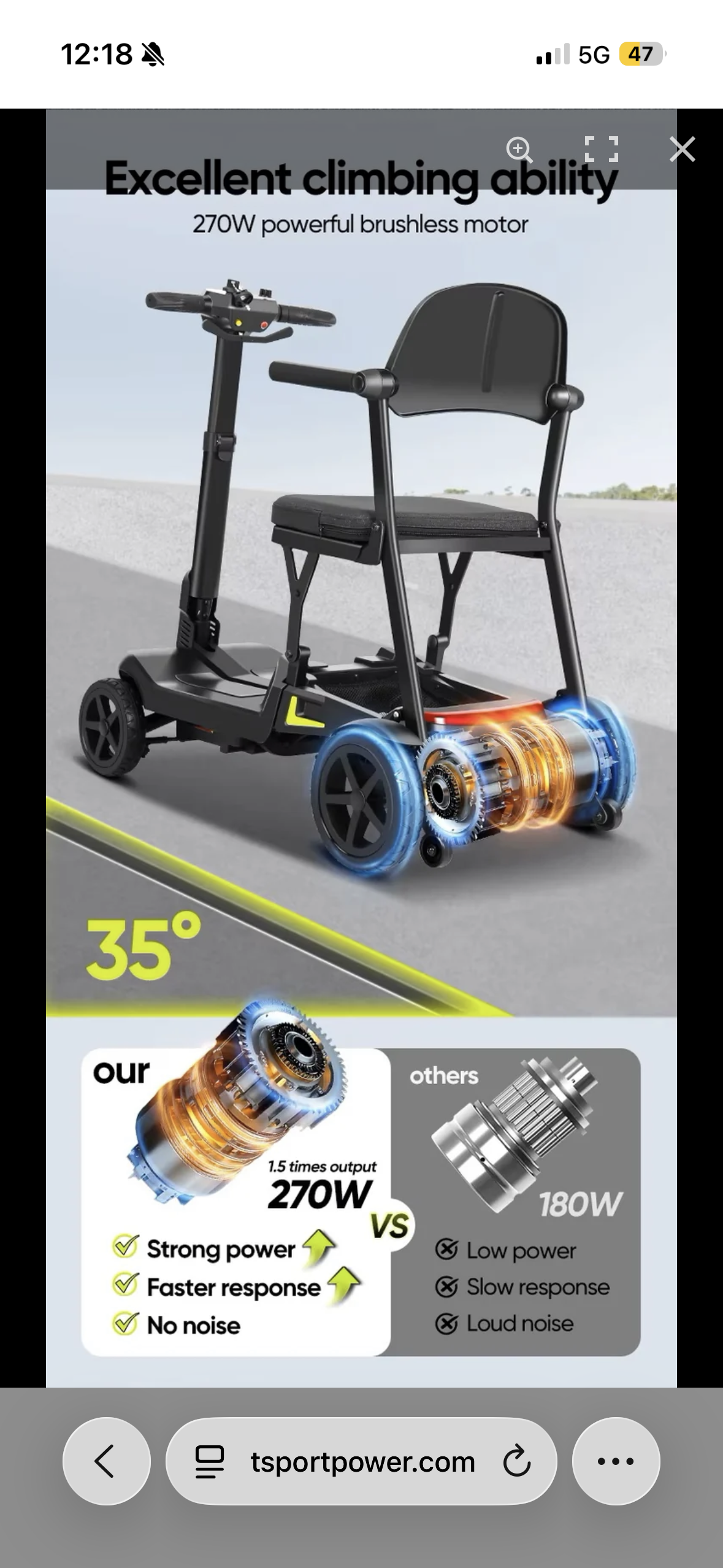 Ultra Light Traveller/YL-985A Folding Mobility Scooter,Ultra Lightweight, 12 Mile Range, 14.5KG