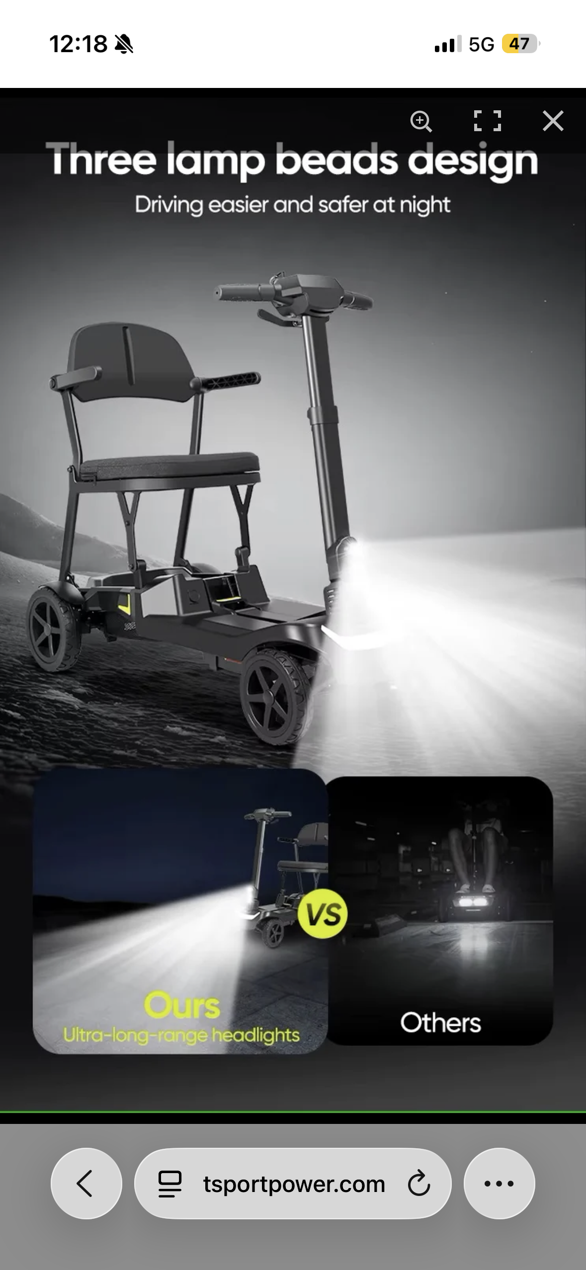 Ultra Light Traveller/YL-985A Folding Mobility Scooter,Ultra Lightweight, 12 Mile Range, 14.5KG