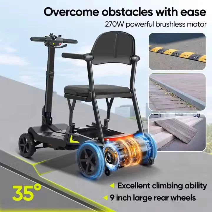 Prime Light Traveler /YL-985S Folding Mobility Scooter,Lightweight,16.5KG,12 Miles Range