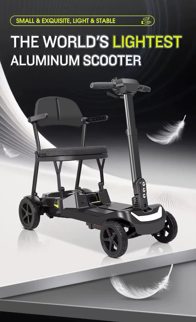 Prime Light Traveler /YL-985S Folding Mobility Scooter,Lightweight,16.5KG,12 Miles Range