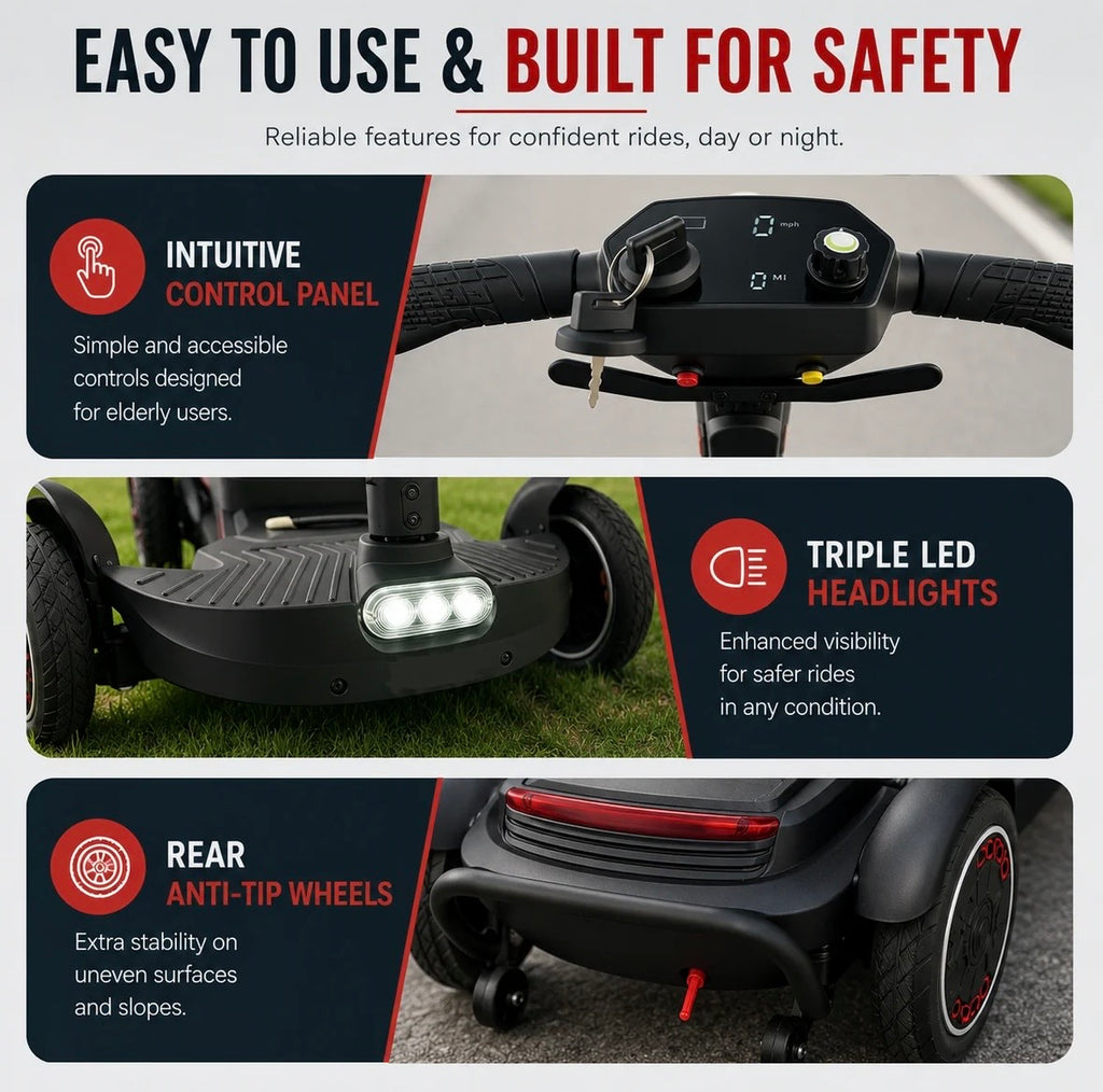 YL-966 Folding Mobility Scooter Lightweight 19kg