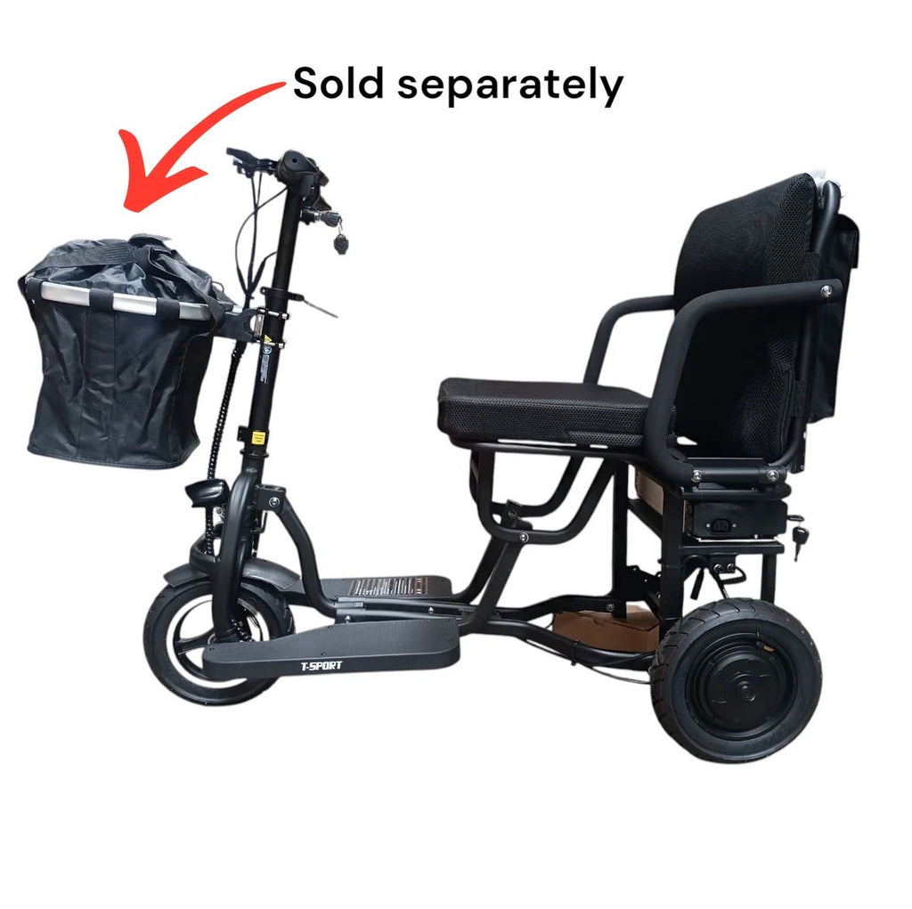 SCOTE-48350 Folding Mobility Scooter 3 Wheel Li-ion Dual Motor 700W, 20 Mile Range