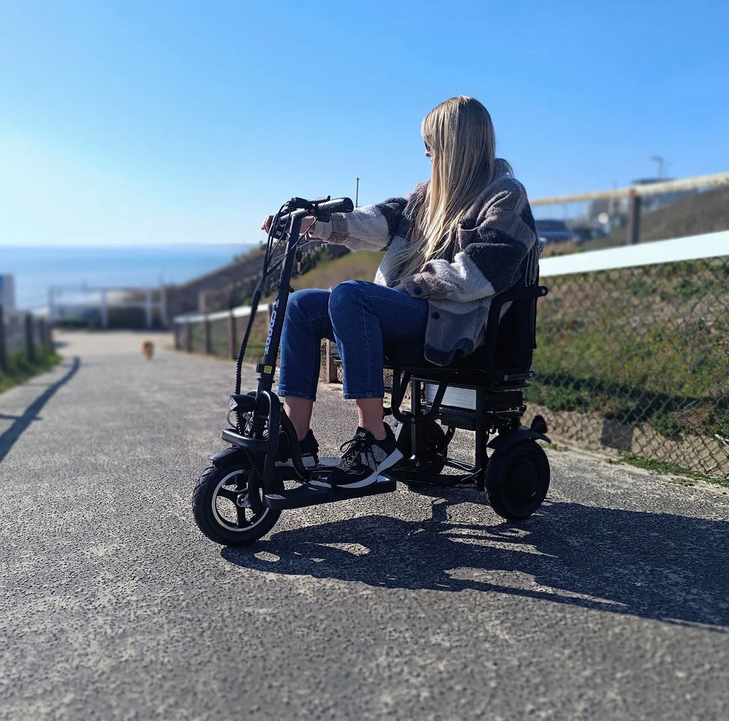 SCOTE-48350 Folding Mobility Scooter 3 Wheel Li-ion Dual Motor 700W, 20 Mile Range