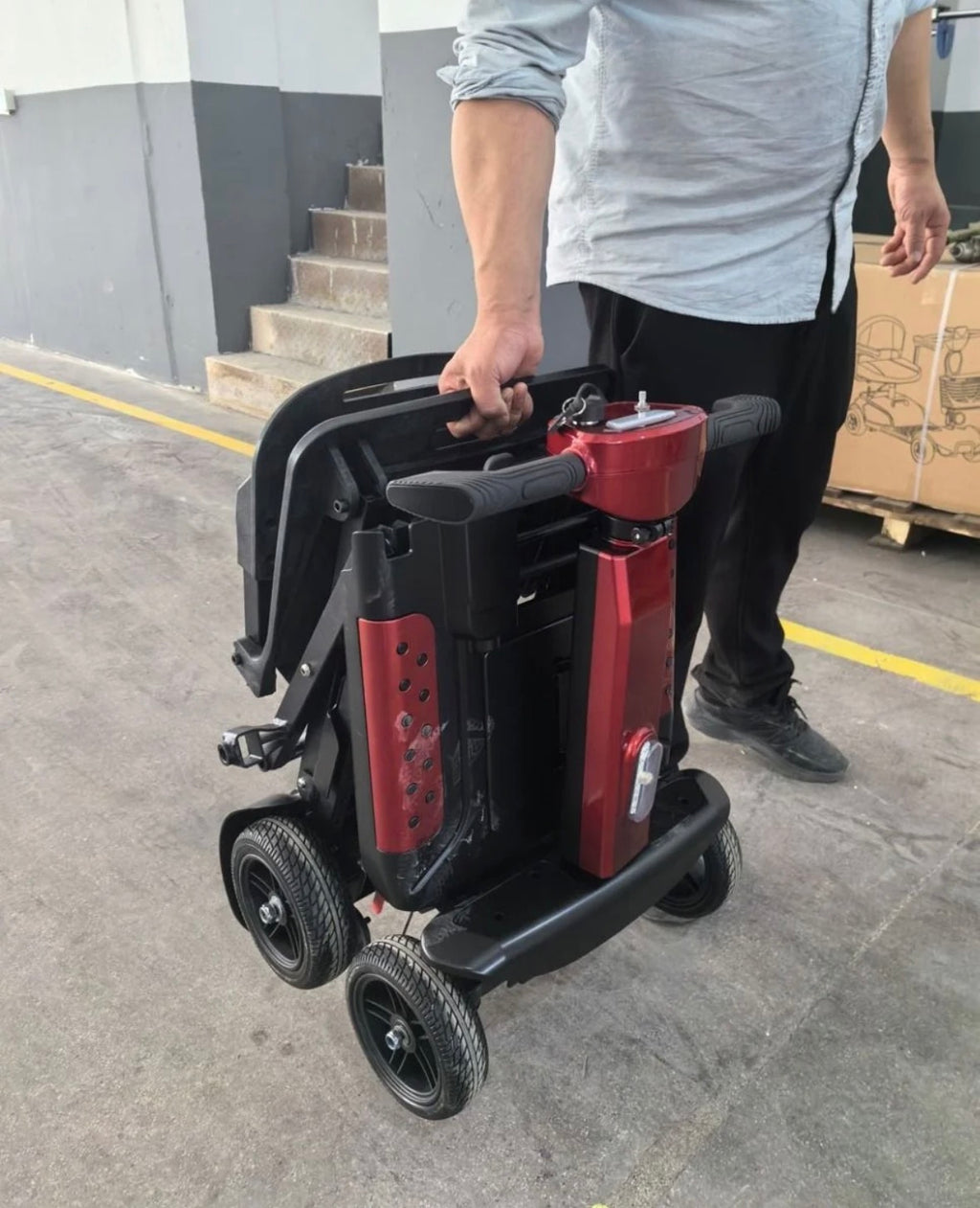 X5 Auto Folding Mobility Scooter With Removable Battery 24kg,12 Mile Range